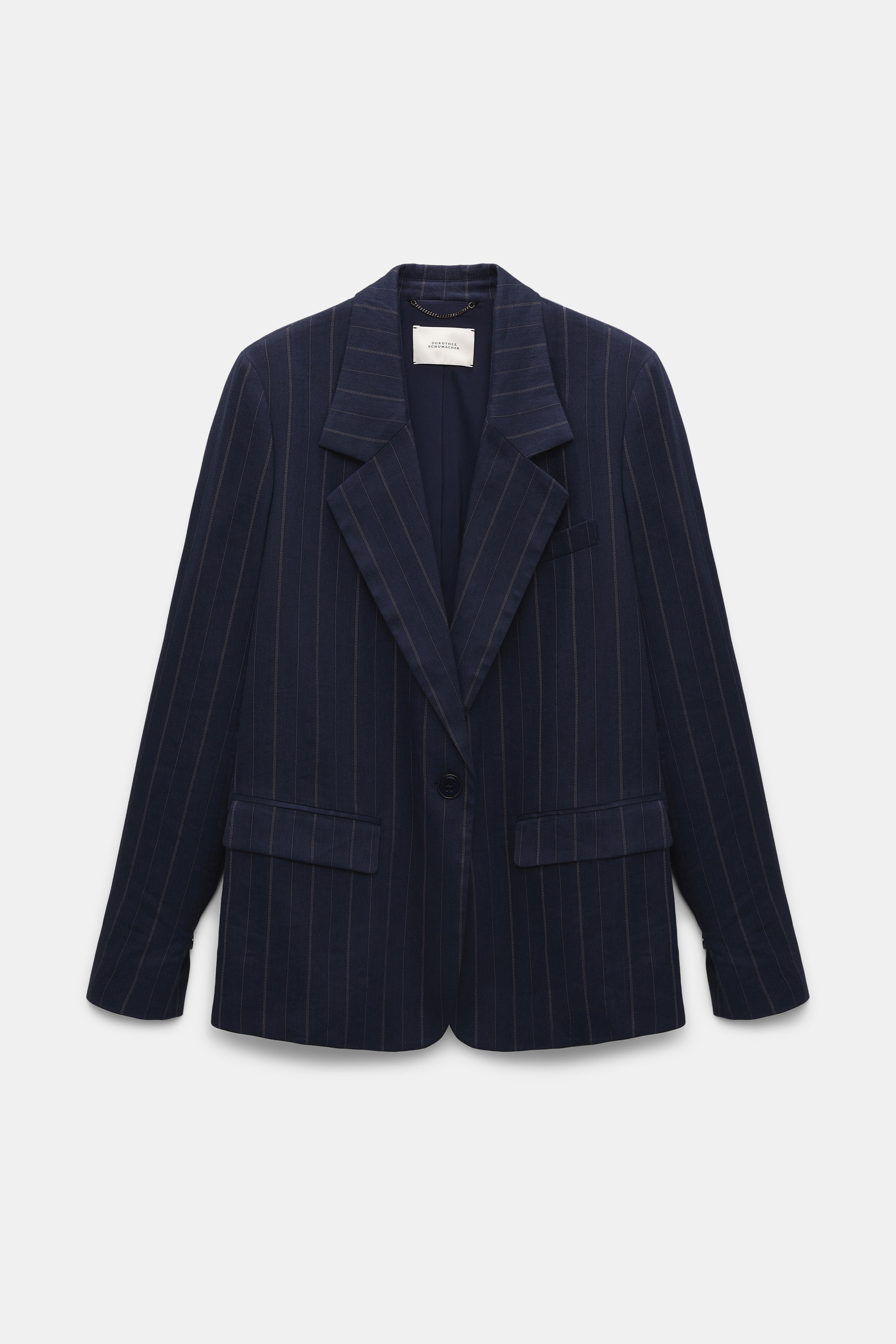 DOROTHEE SCHUMACHER ネイビー　春ジャケット 2号 MODERN STATEMENT jacket | Dorothee Schumacher