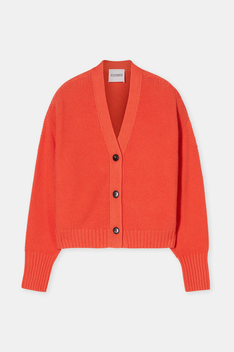 Closed Cardigan Washed Red