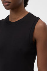 Closed Crewneck-Tank Black