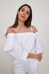 Liviana Conti blouse Aira Bianco