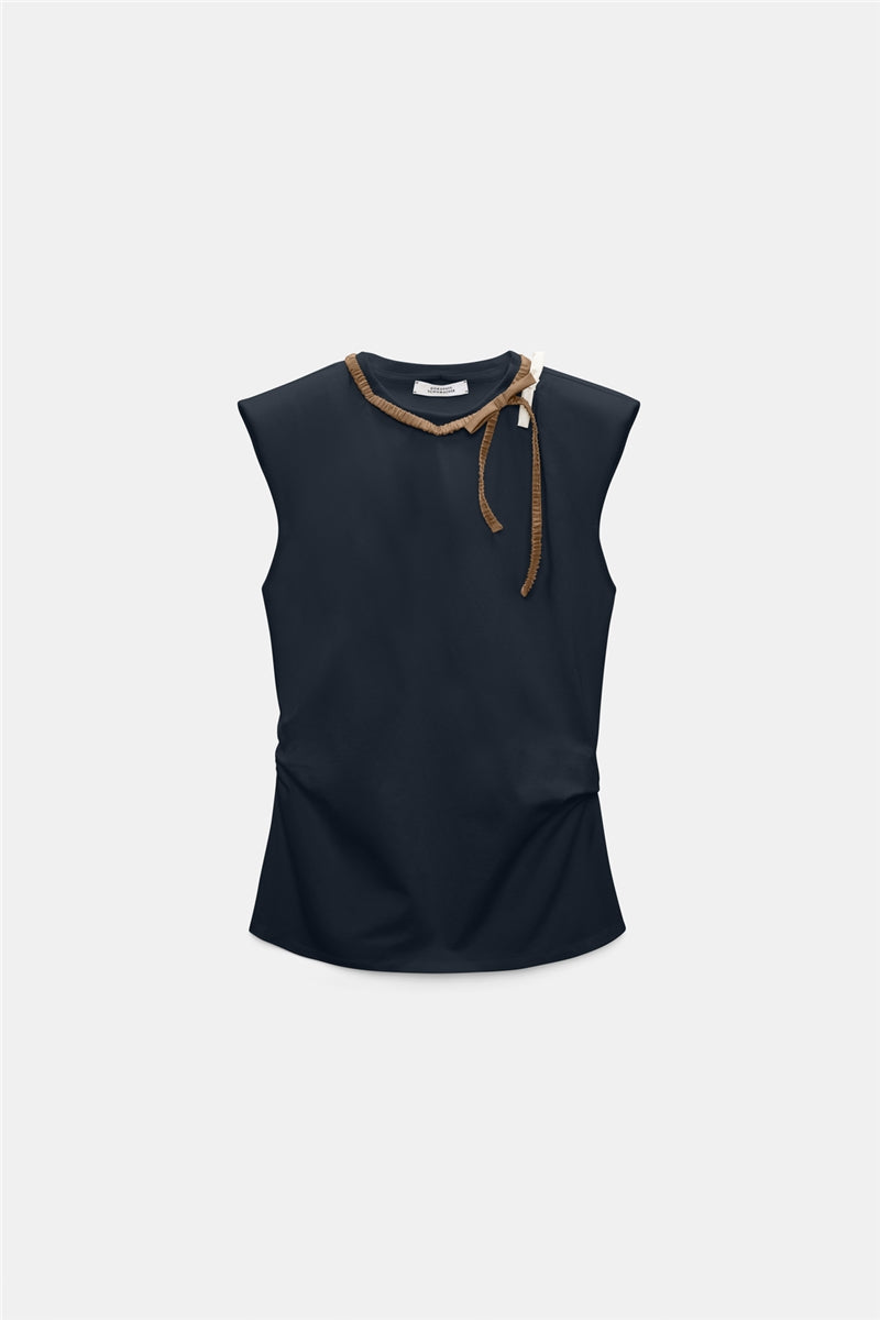 Dorothee Schumacher Top Feminine Favorites Navy
