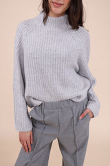 Herzensangelegenheit Pullover Turtle Aluminium