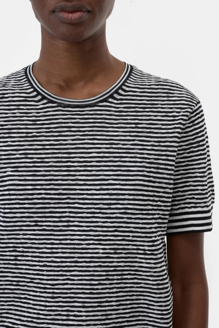 Closed Crew Neck striped