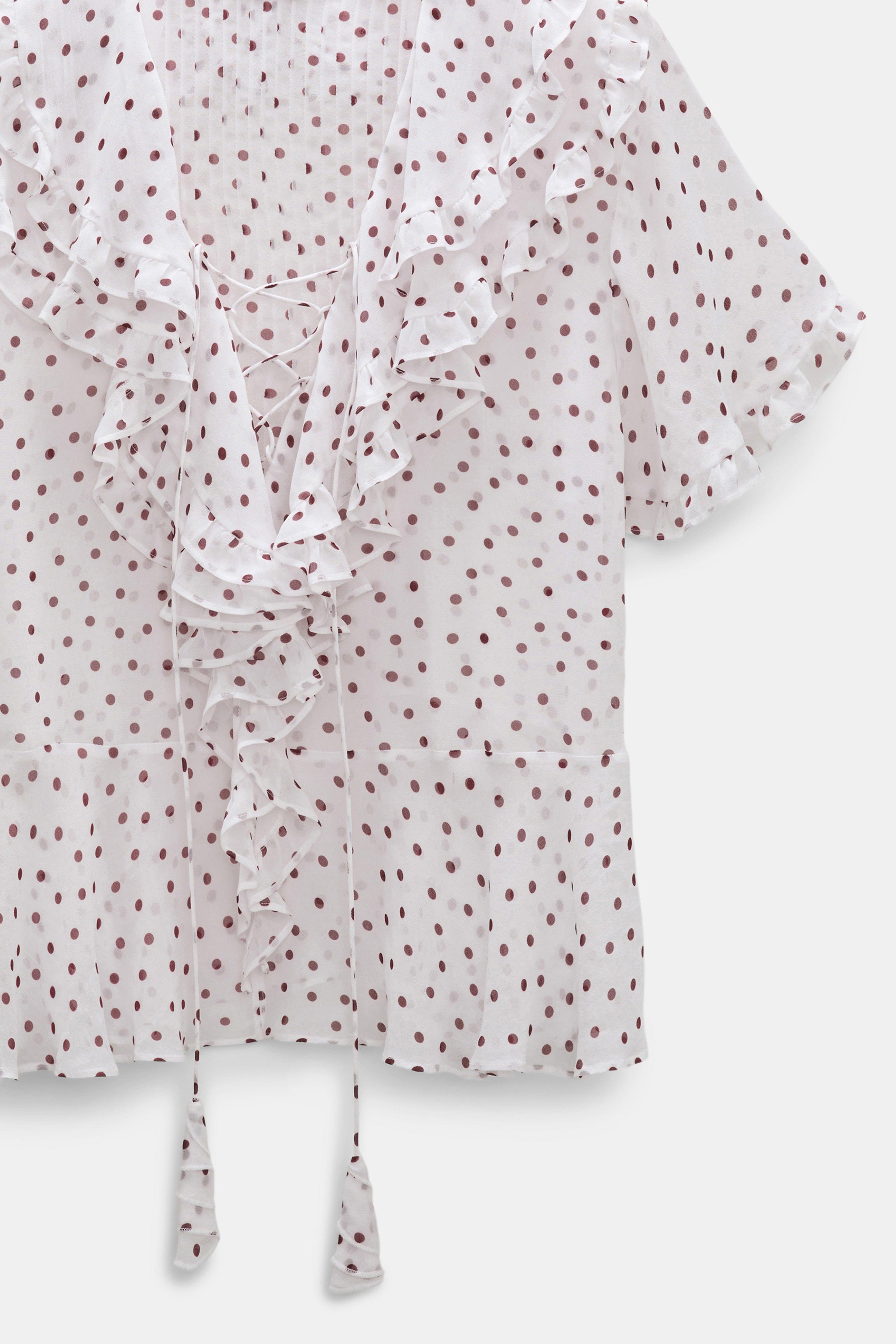 Dorothee Schumacher Bluse Dancing Dots Bordeaux