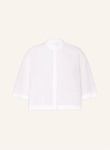 120% Lino 3/4 Bluse Weiß