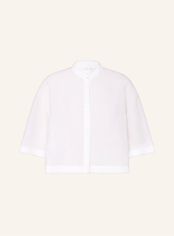 120% Lino 3/4 Bluse Weiß