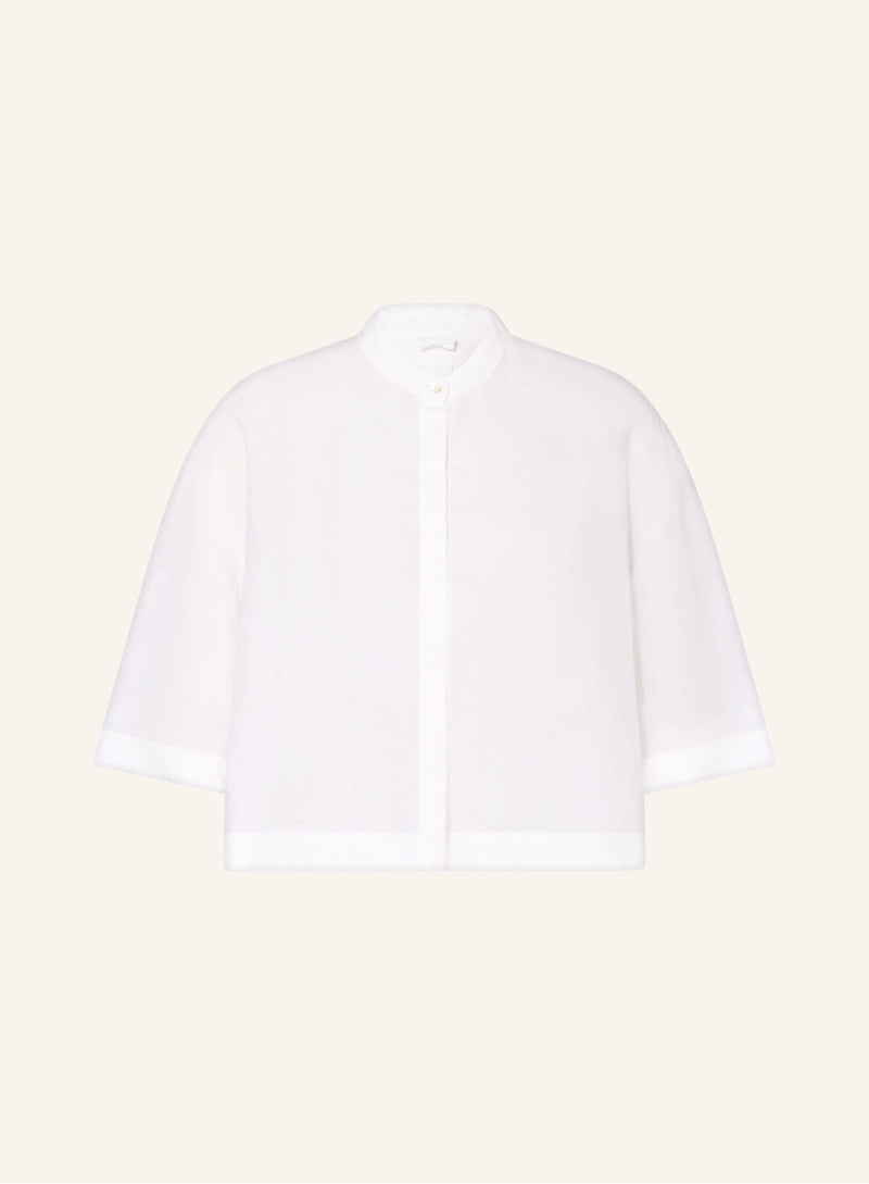 120% Lino 3/4 Bluse Weiß