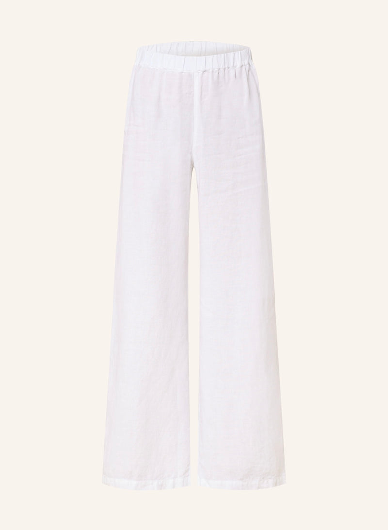 120% Lino Marlenehose Weiß