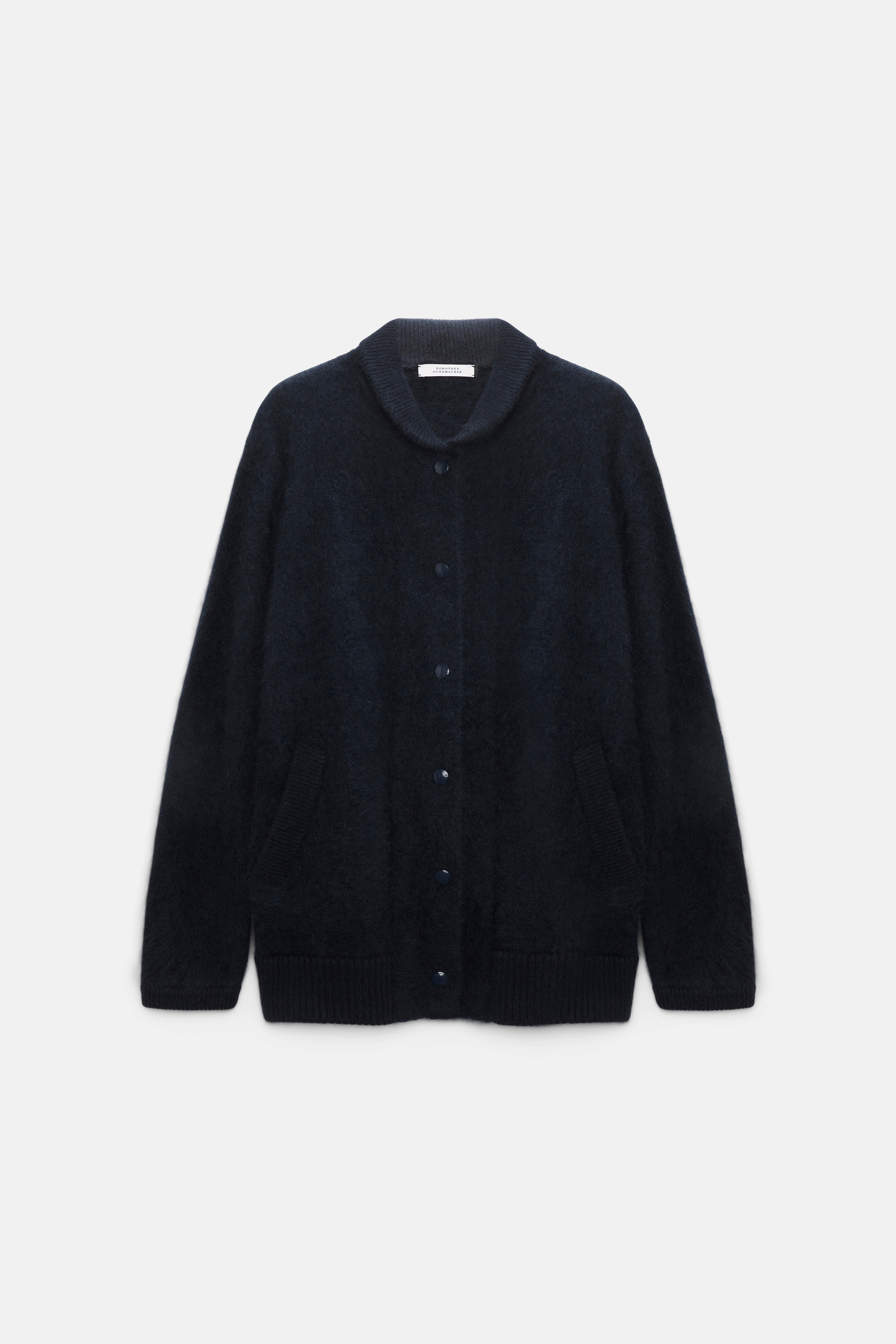 Dorothee Schumacher Cardigan Fluffy Statements Navy