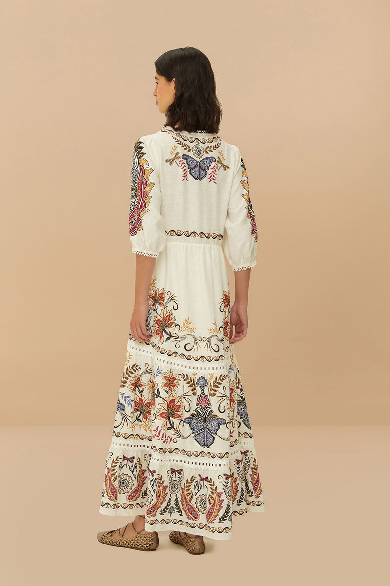 Farm Rio Dress Boho Maxi