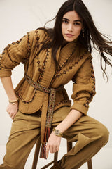 Ba&sh Jacke Cocoon Camel