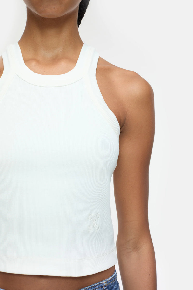 Closed Cropped Top White
