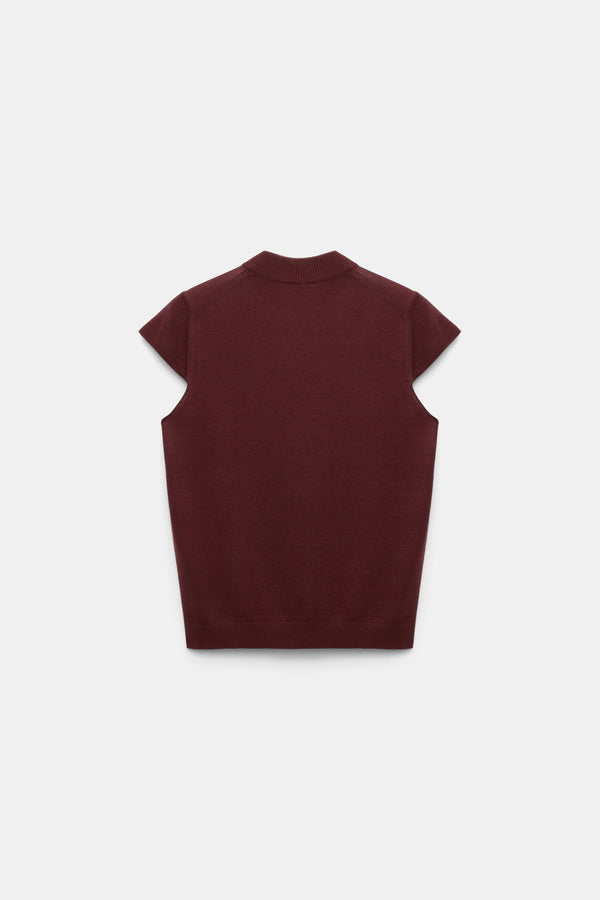 Dorothee Schumacher Top Essential Ease Bordeaux
