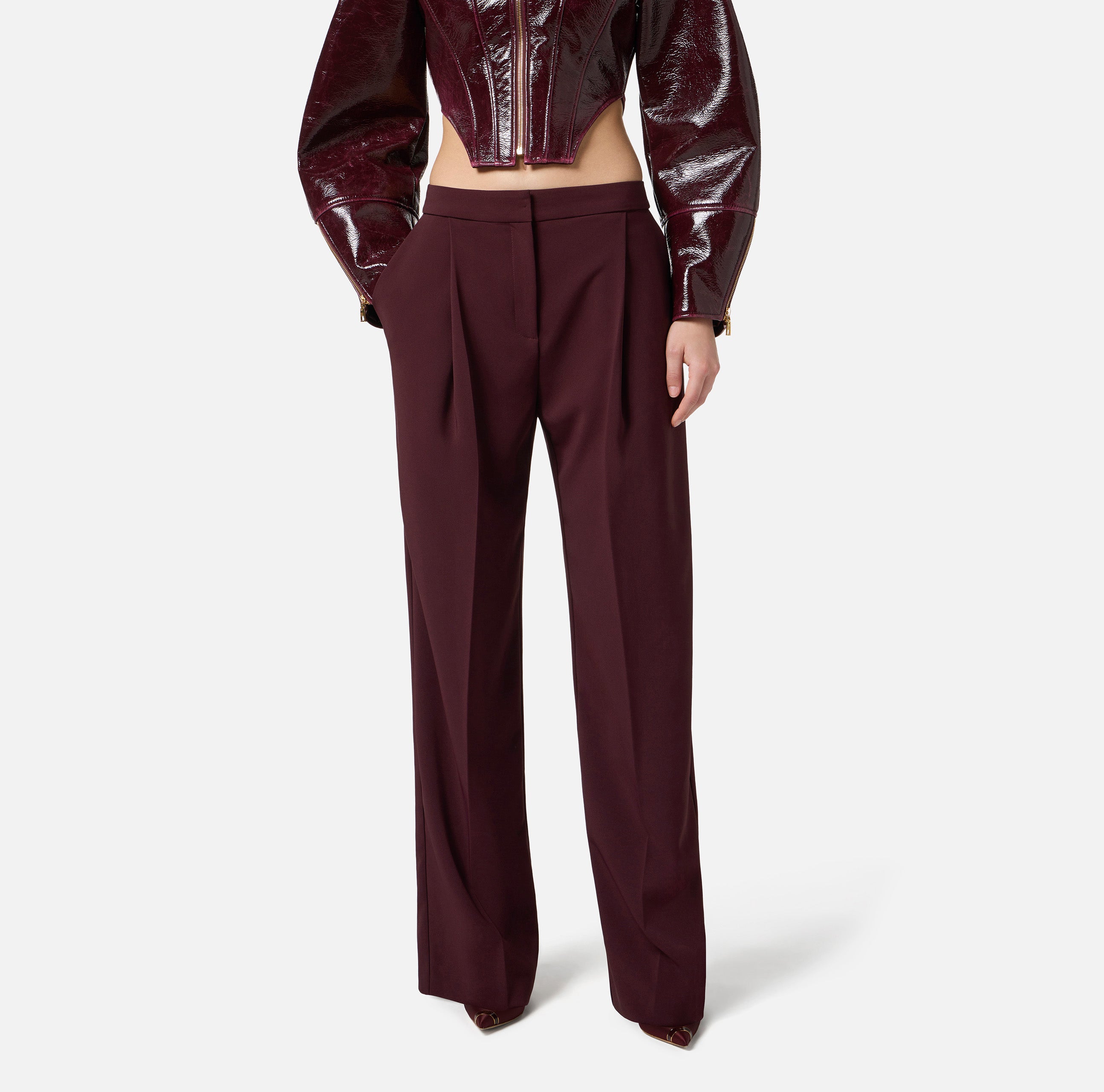 Elisabetta Franchi Hose Merlot