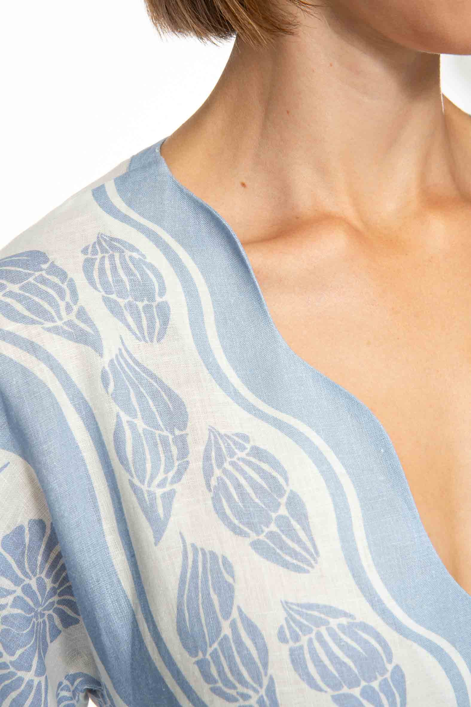 IVI Kleid Fossil Shell Sky