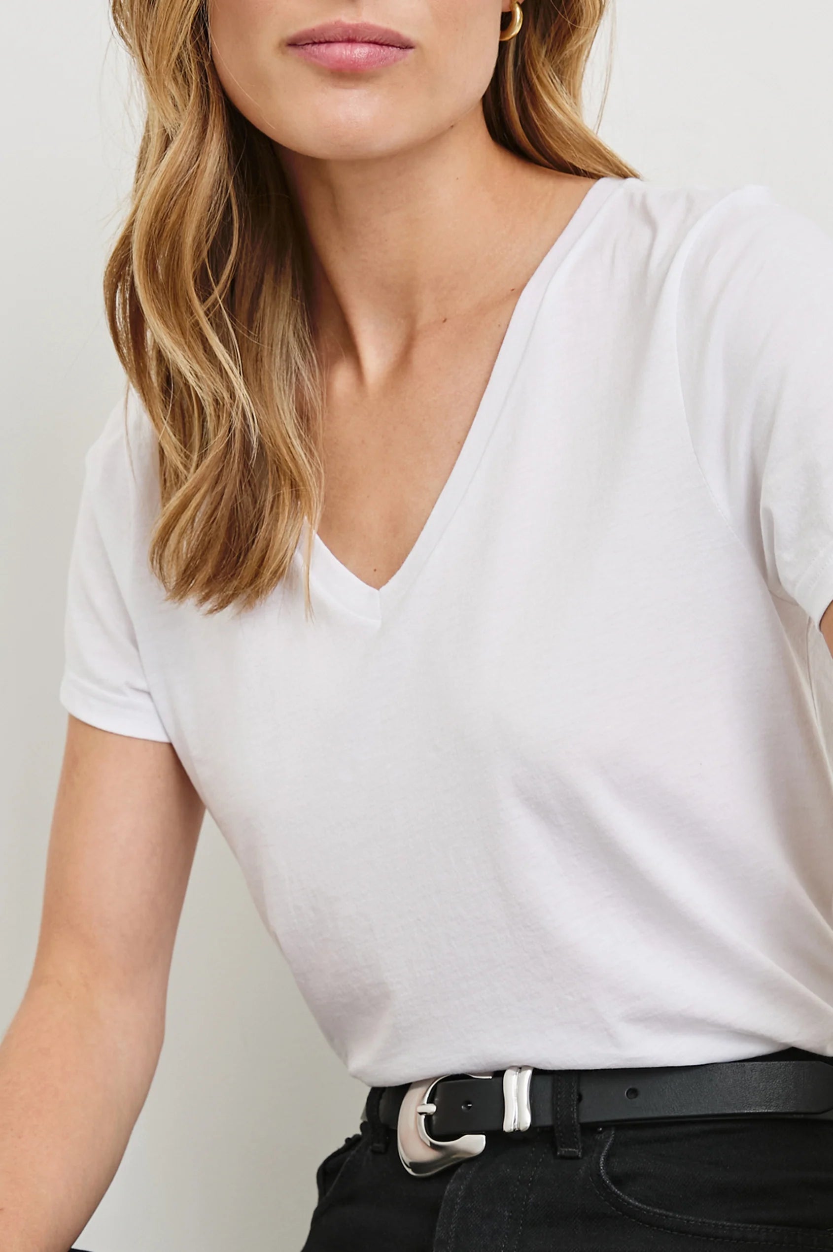 Rails T-Shirt Classic V-Neck White