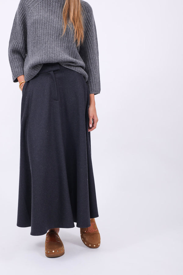 Matter of the Heart Skirt Pleated Slate