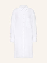 120% Lino Kleid Weiß