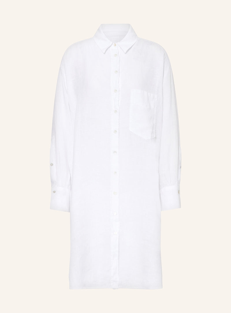 120% Lino Kleid Weiß