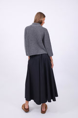 Matter of the Heart Skirt Pleated Slate