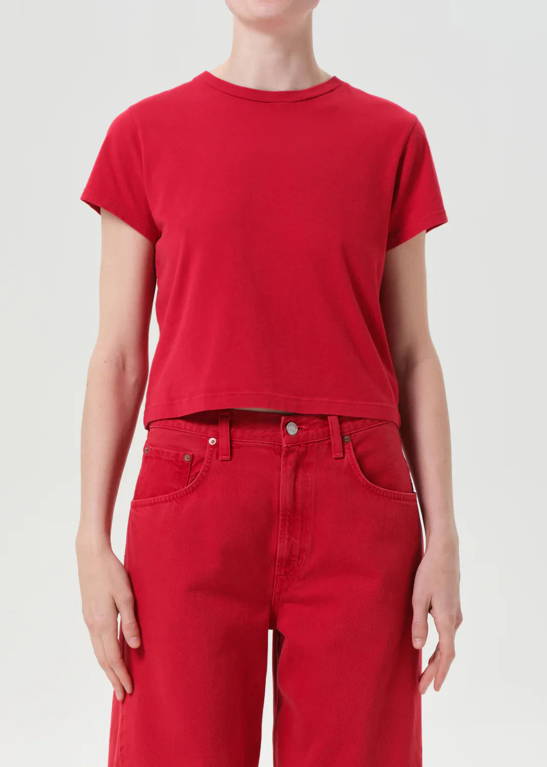 Agolde T-Shirt Adine Tomato