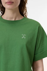 Closed Cropped T-Shirt Green