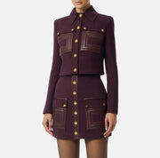 Elisabetta Franchi Jacke Merlot