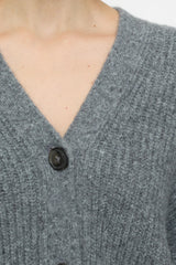 Closed cardigan grey
