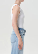 Agolde Tank Poppy White