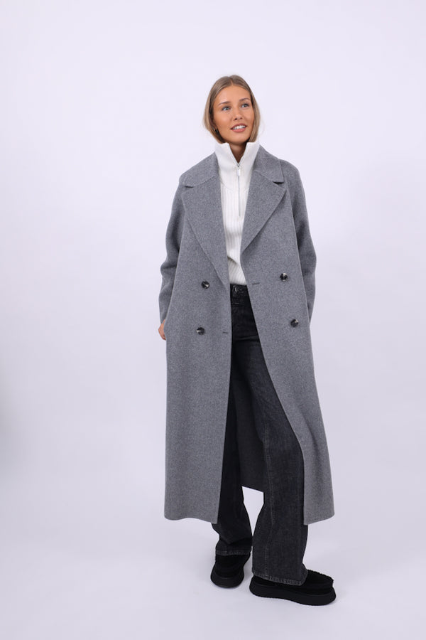 Anfiny Mantel Capotto Melange grey
