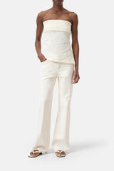 Closed Top Bandeau Beige
