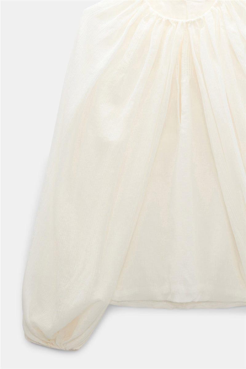 Dorothee Schumacher Bluse Dreamful Volumes White