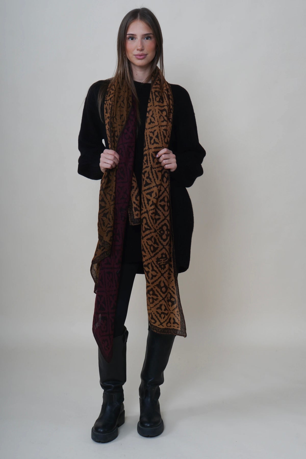 Friendly Hunting Tuch Scarf Eyes Of Marrakesh Camel