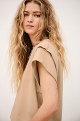 Ba&sh T-Shirt Pio Ficelle