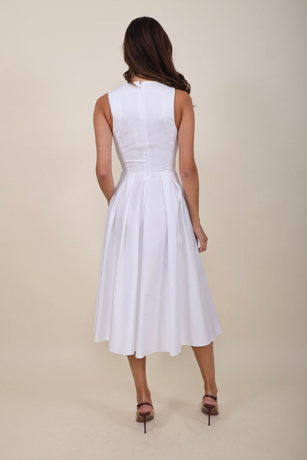 Elisabetta Franchi Kleid Popeline White