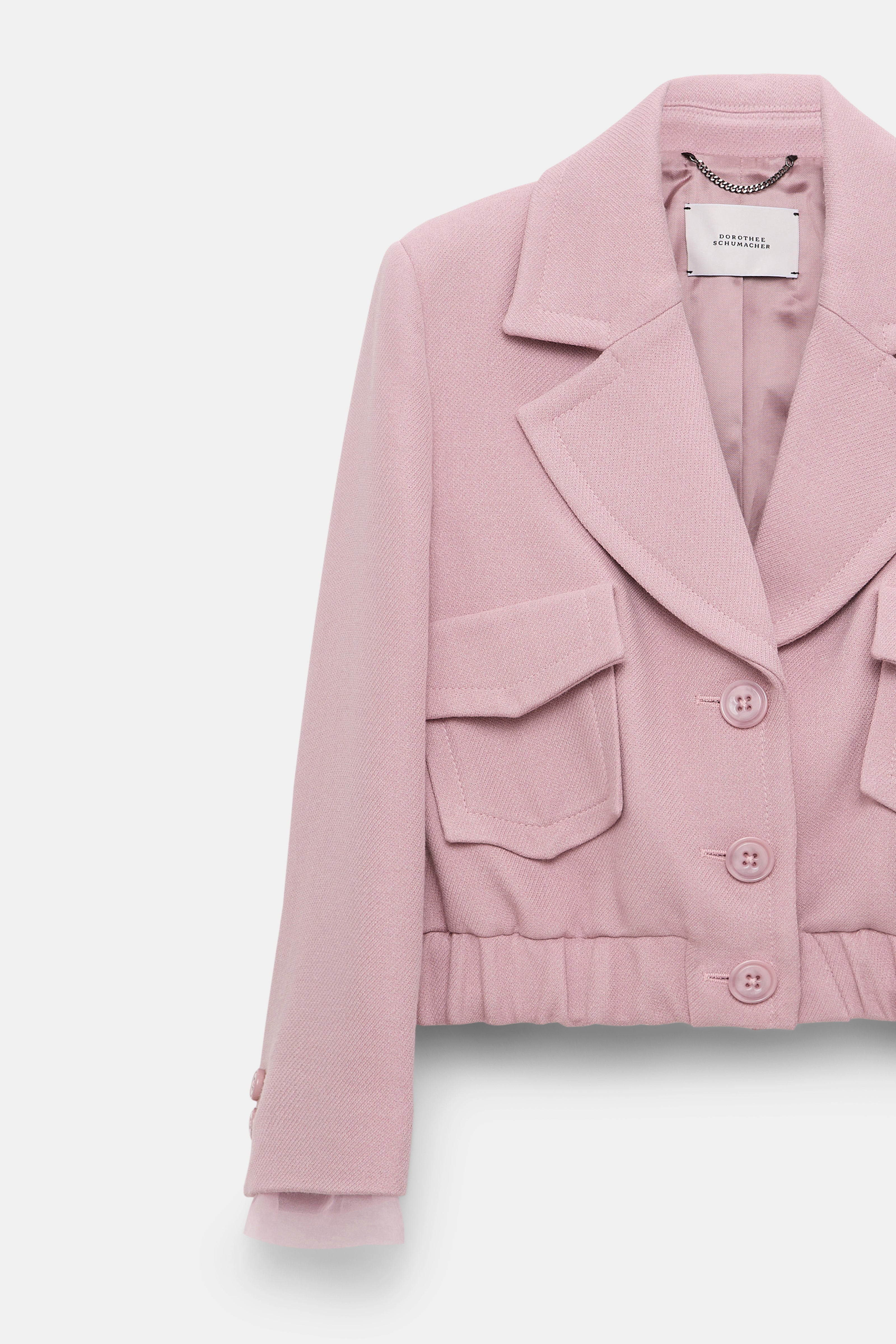 Dorothee Schumacher Layered Coolness Lilac Jacket