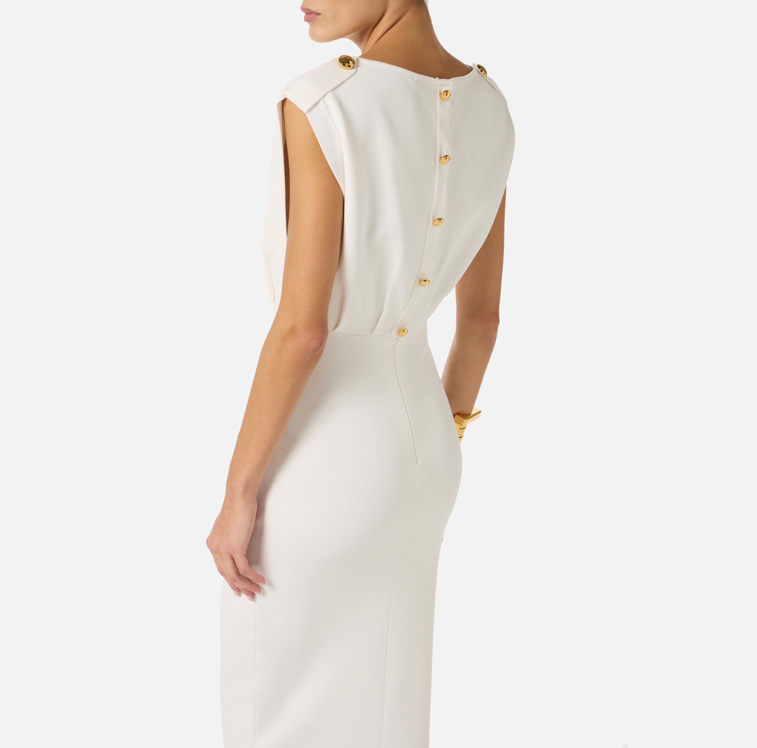Elisabetta Franchi Kleid Carpet Bianco