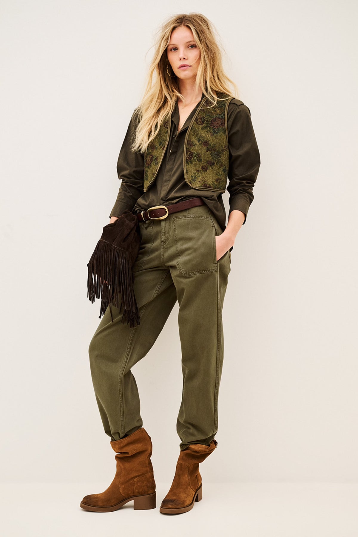 Ba&sh Hose Cocy Khaki