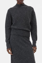 Closed Pullover Mock Neck