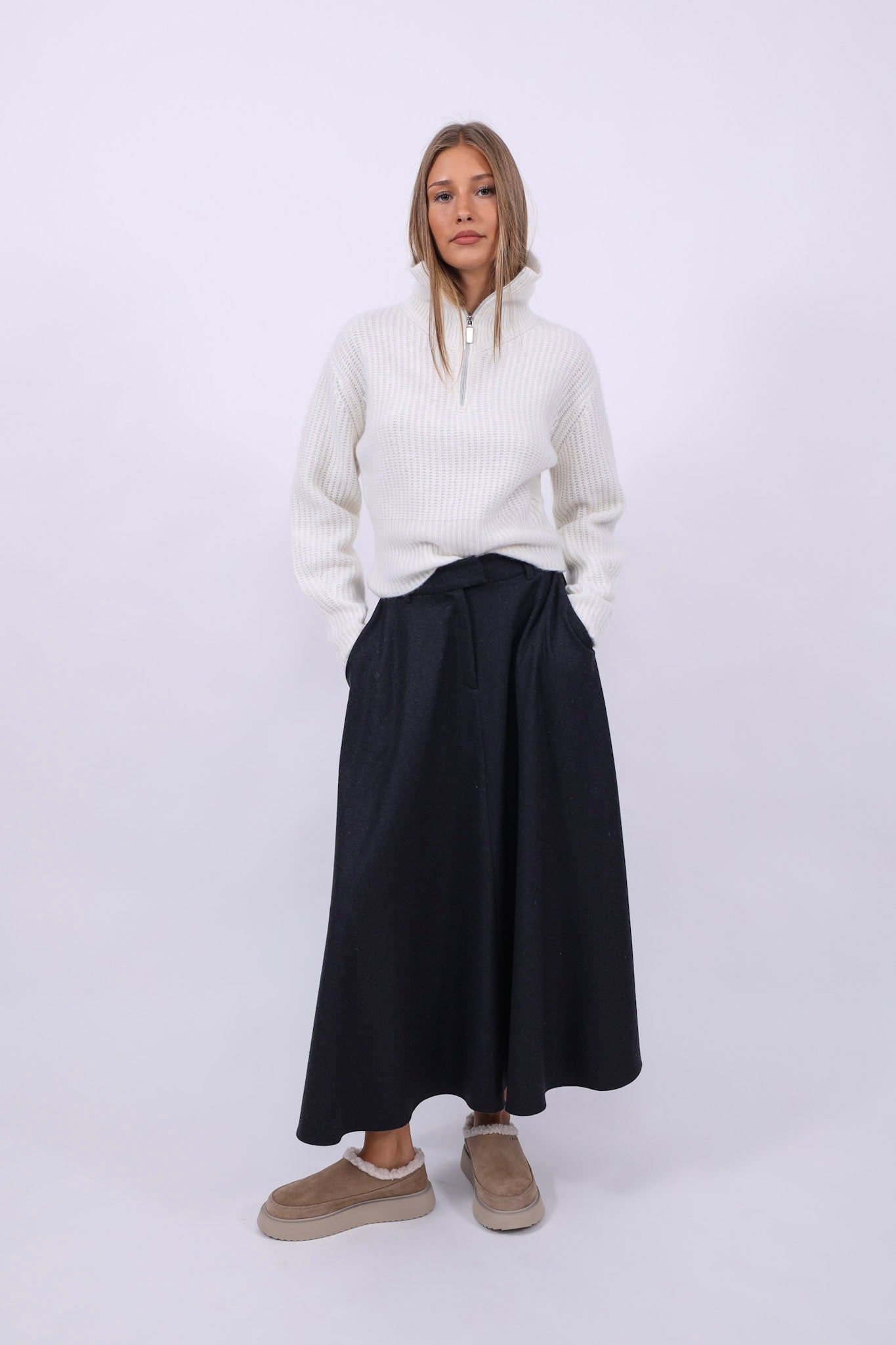 Herzensangelegenheit Half Zip Ermine