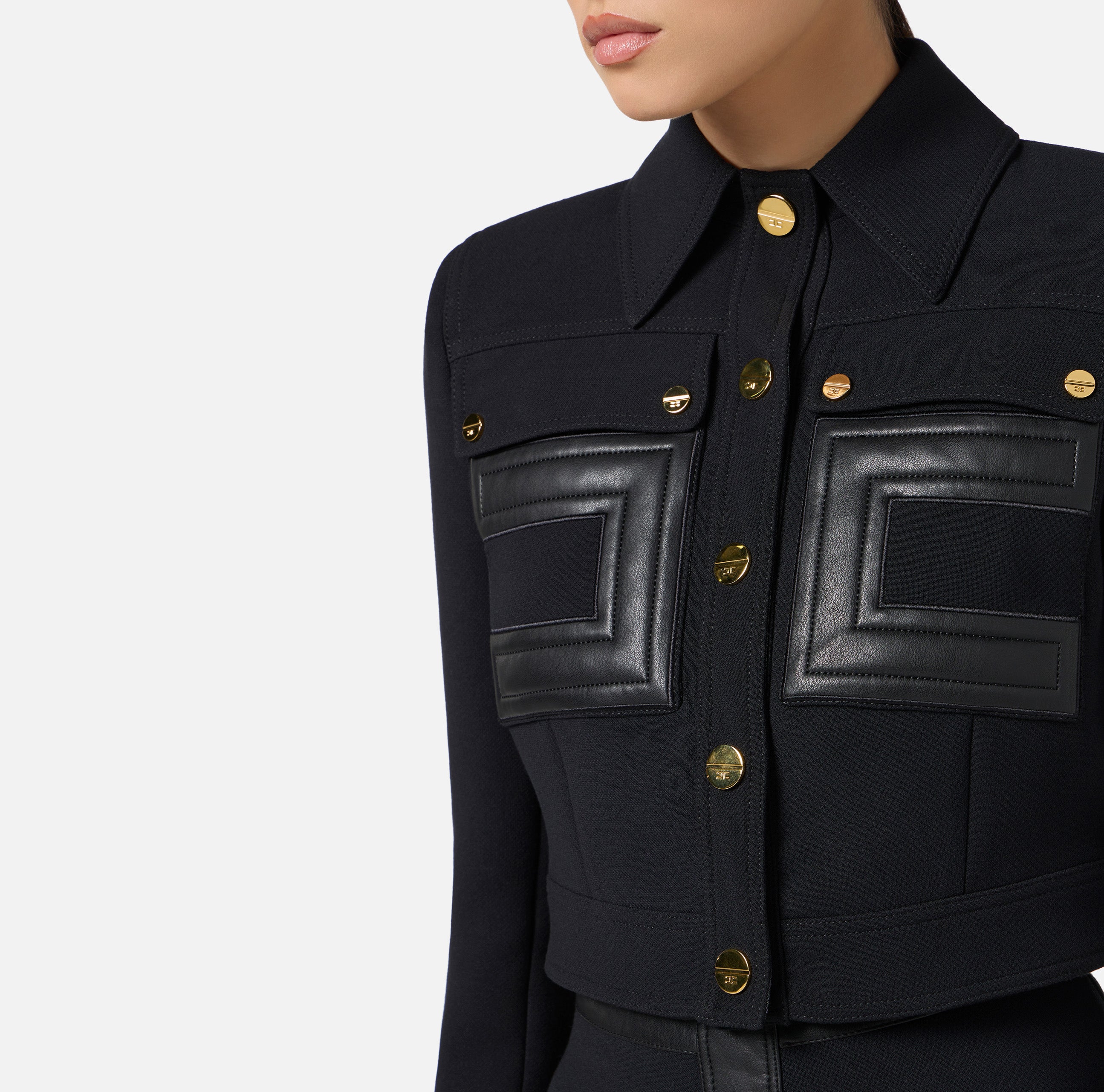 Elisabetta Franchi Jacke Black