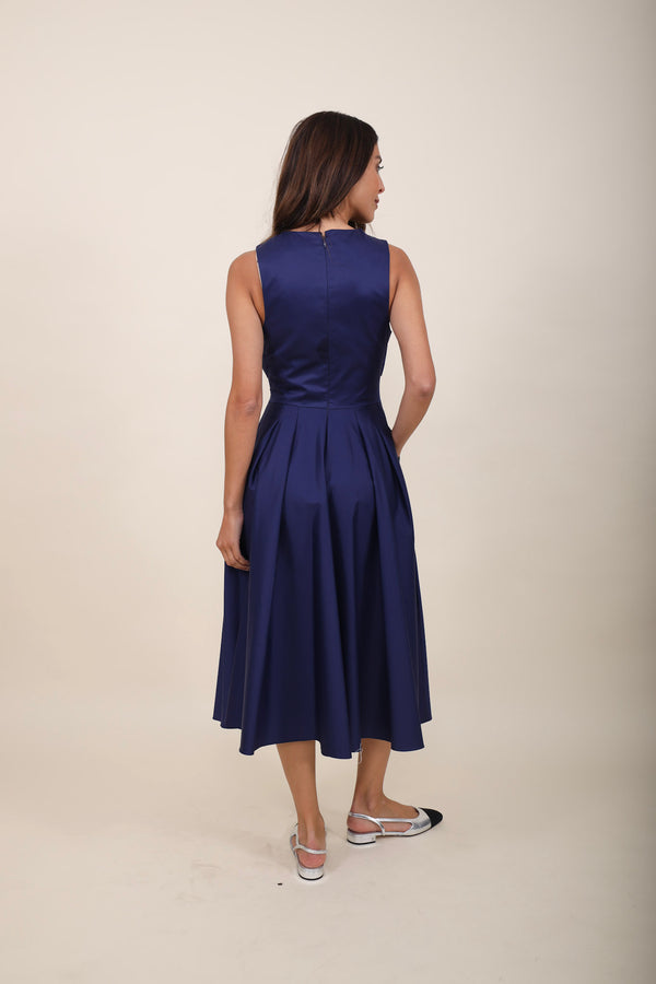 Elisabetta Franchi Kleid Popeline Blue
