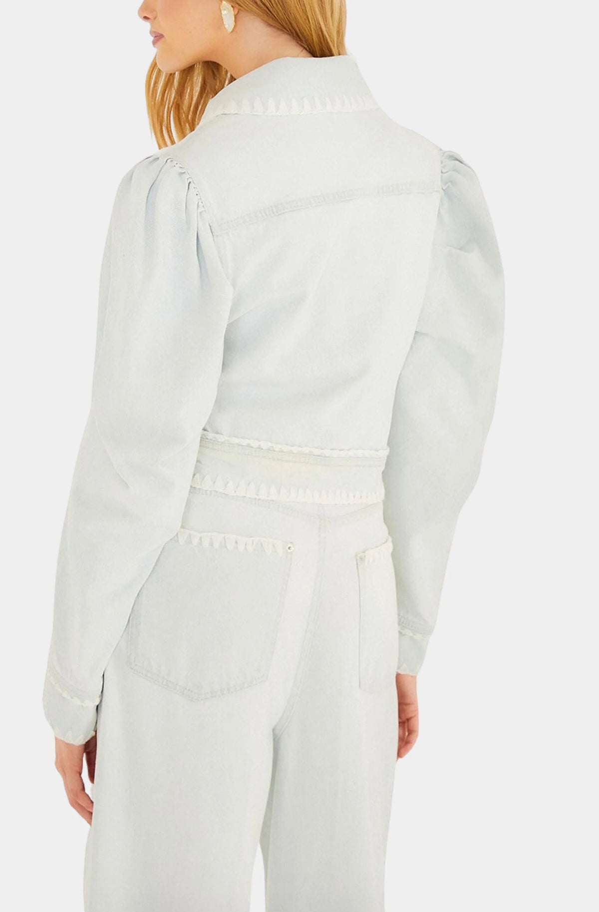 Farm Rio Jacke Crochet Denim