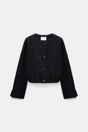 Dorothee Schumacher Jacke Soft Silhouettes Vinyl Black