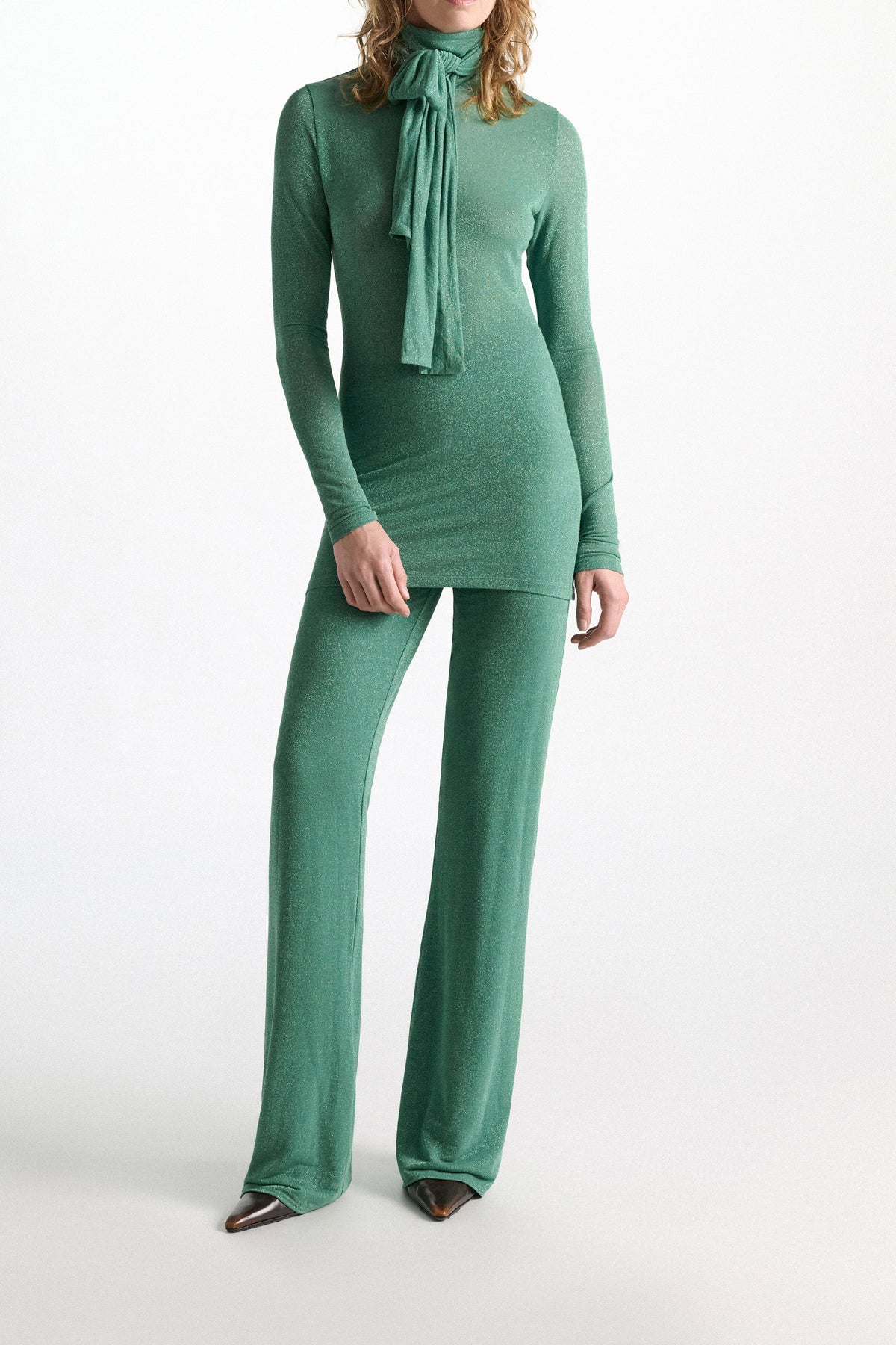 Dorothee Schumacher Shirt Soft Shimmer Emerald