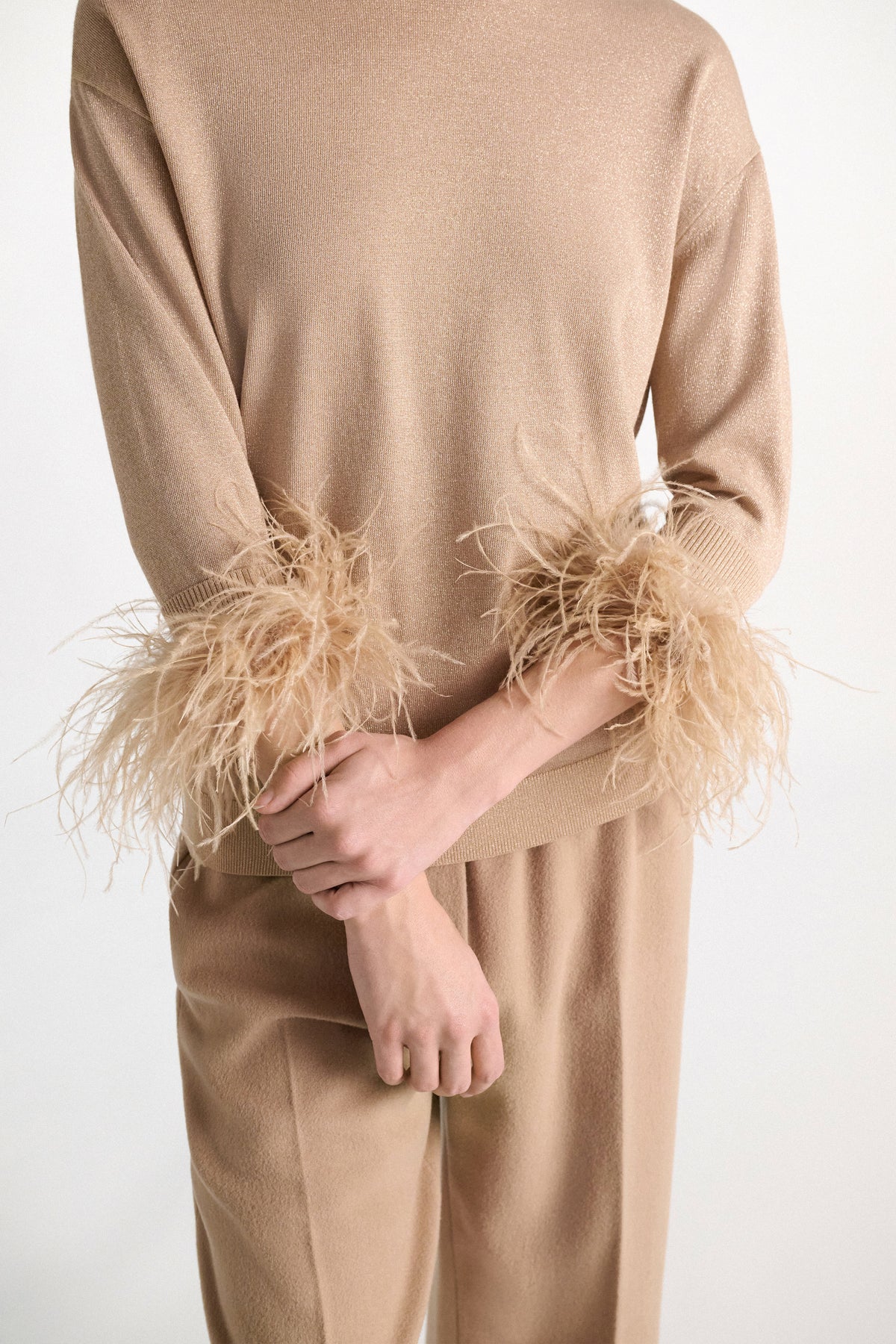 Dorothee Schumacher Manschetten Feathered Whisper Almond