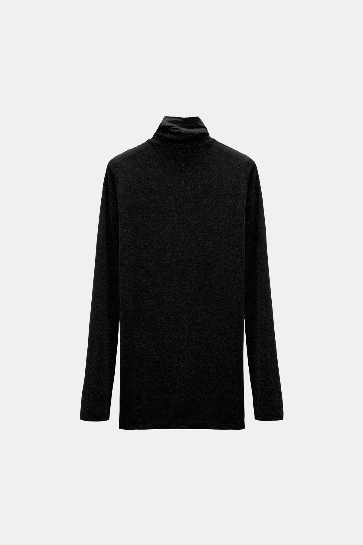 Dorothee Schumacher Shirt Soft Shimmer Vinyl Black