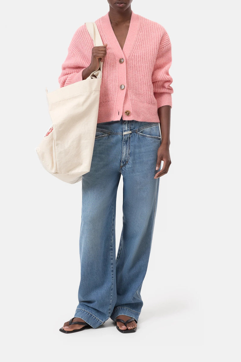 Closed Strickjacke Alpaca-Mix Pink