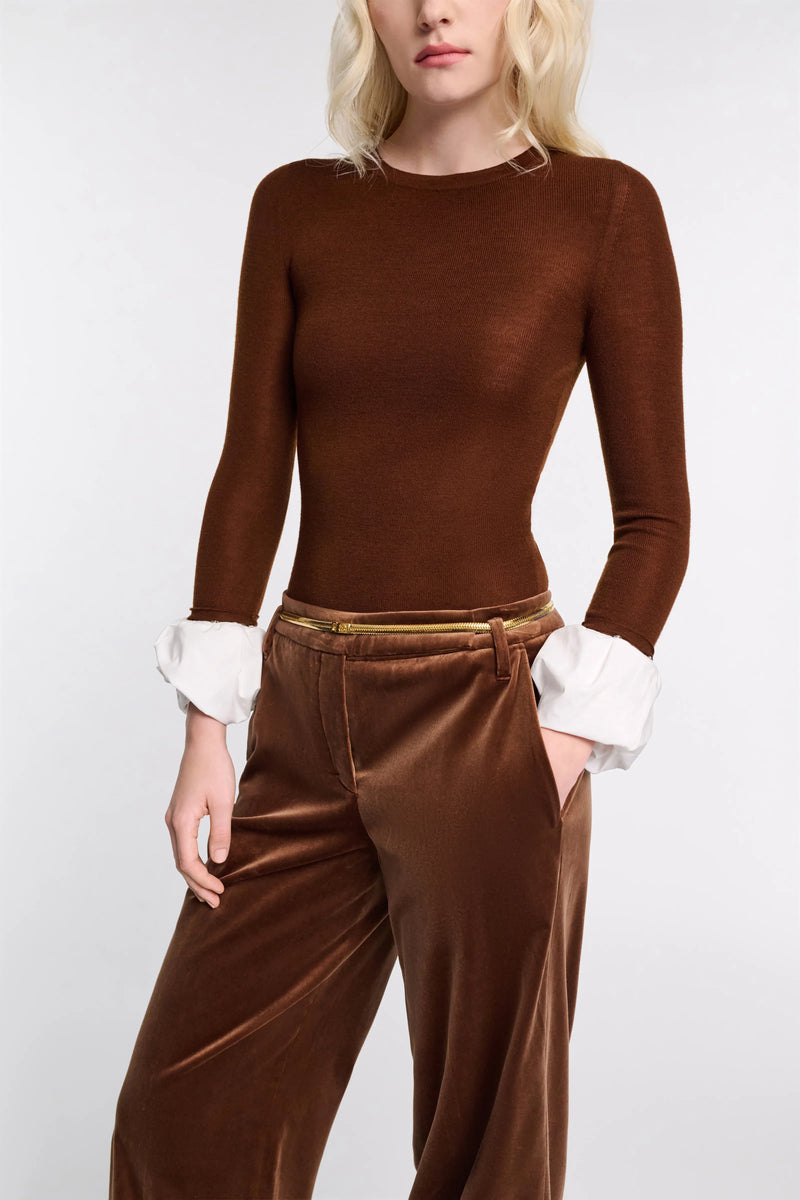 Dorothee Schumacher Pullover Chic Merino Caramello