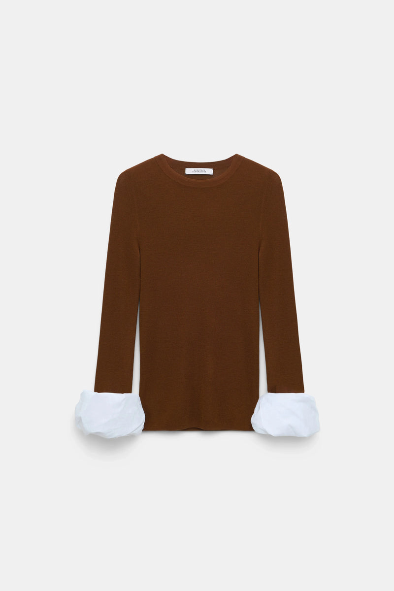 Dorothee Schumacher Pullover Chic Merino Caramello